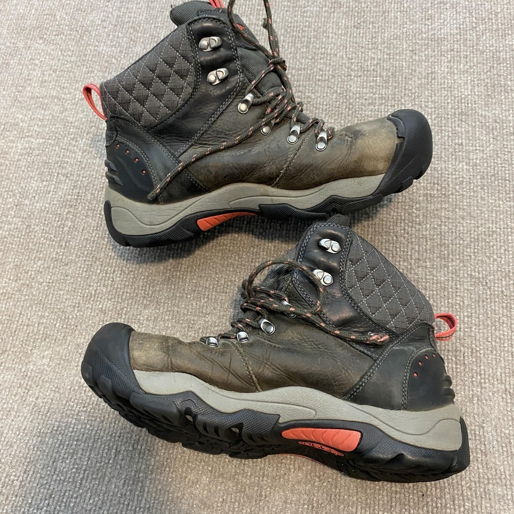 KEEN Snow Boots Womens Size 10 Brown Leather Waterproof Ankle Lace Up Shellback - Picture 4 of 12